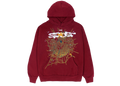 Sp5der Logo Hoodie Maroon