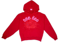 Sp5der Worldwide Red Angel Number 555 Hoodie Red