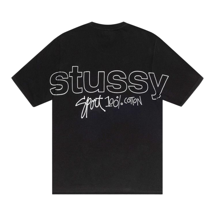 Stussy Sport 100% Pigment Dyed T-Shirt Black