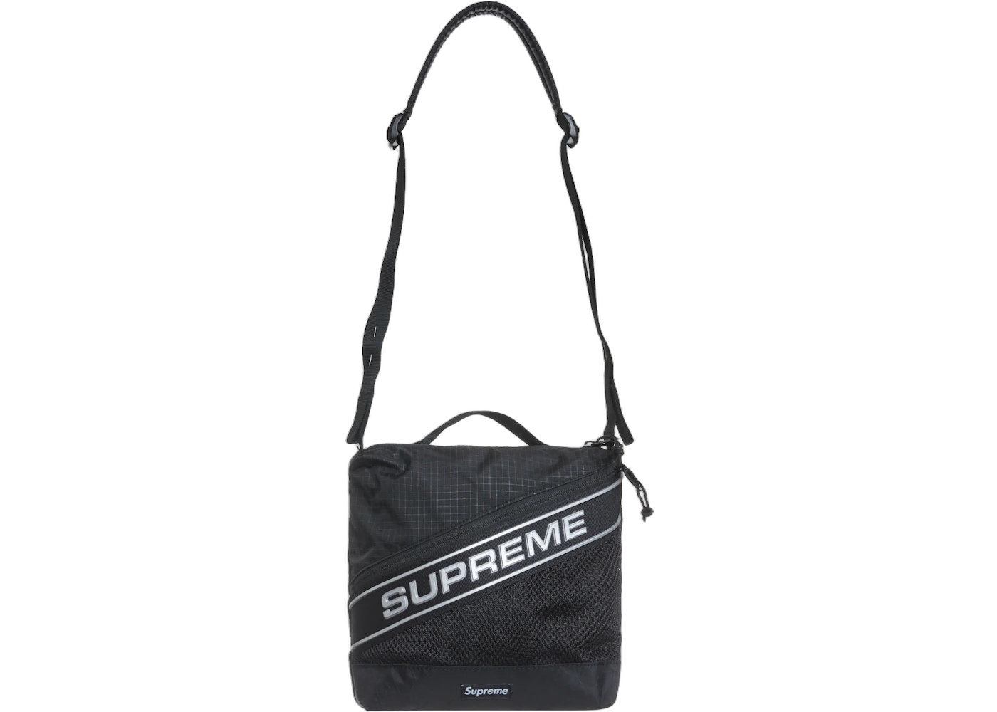 Supreme Logo Shoulder Bag Black