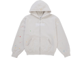 Supreme MM6 Maison Margiela Box Logo Zip Up Hooded Sweatshirt White