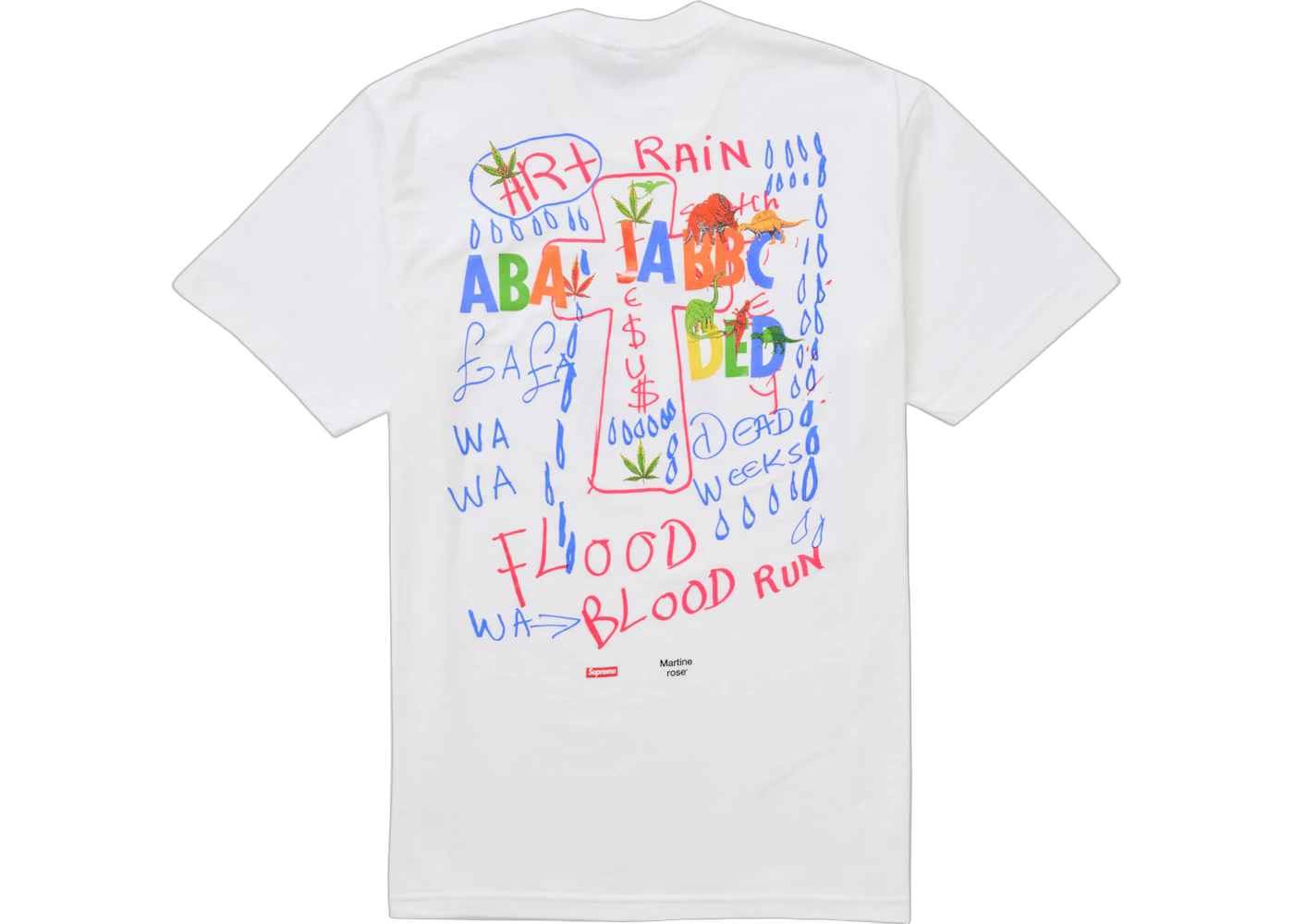 Supreme Martine Rose Lee Scratch Perry Tee White