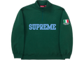 Supreme Milan Shop Flag Half Zip Pullover Green