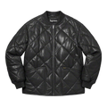 Supreme Quilted Leather Work Jacket Black
