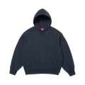 Supreme Satin Appliqué Hooded Sweatshirt Navy
