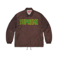 Supreme Spellout Coaches Jacket Brown