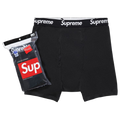 Supreme x Hanes Boxer Briefs (4 Pack) Black