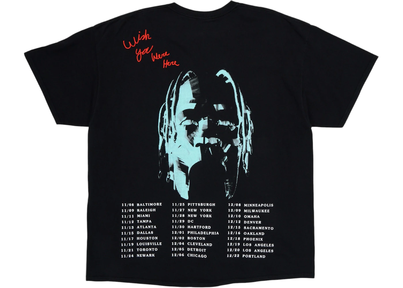 Travis Scott Astroworld Tour Tee Black - Sneak