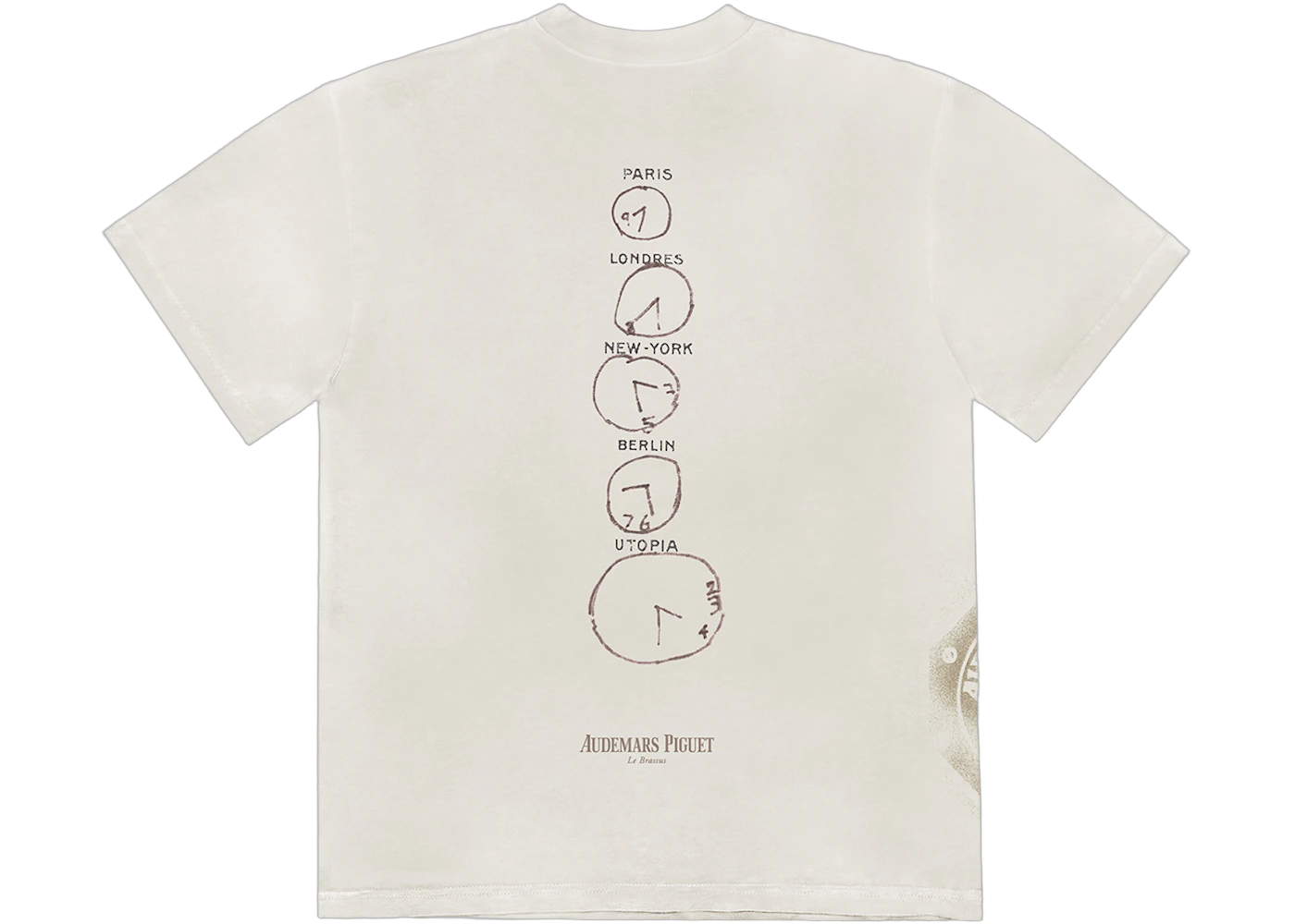 Travis Scott CJ x Audemars Piguet Time Zones Tee White