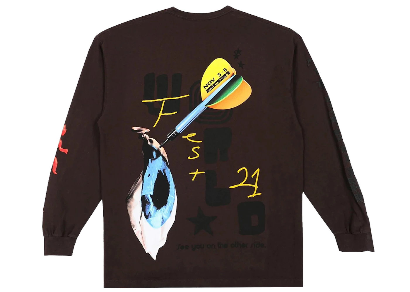 Travis Scott Otherside Long-Sleeve T-shirt Brown - Sneak