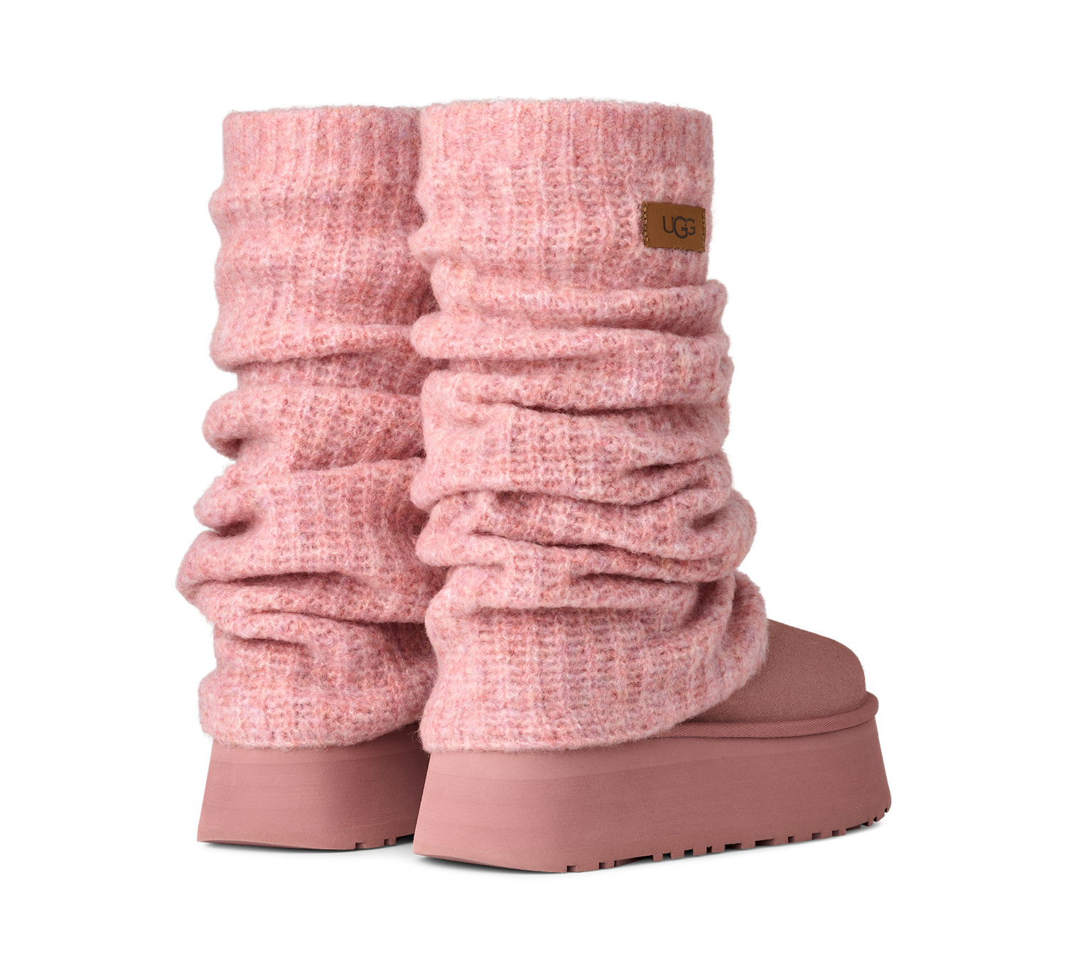 UGG Classic Mini Dipper Legwarmer Boot Pink Dawn - Sneak