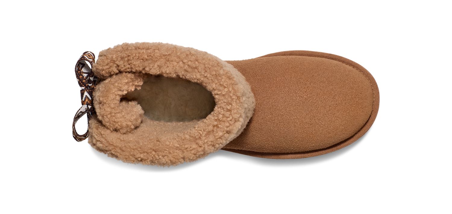 UGG Classic Mini Maxi Curly Boot Chestnut, Chestnut (1158267-CHE)