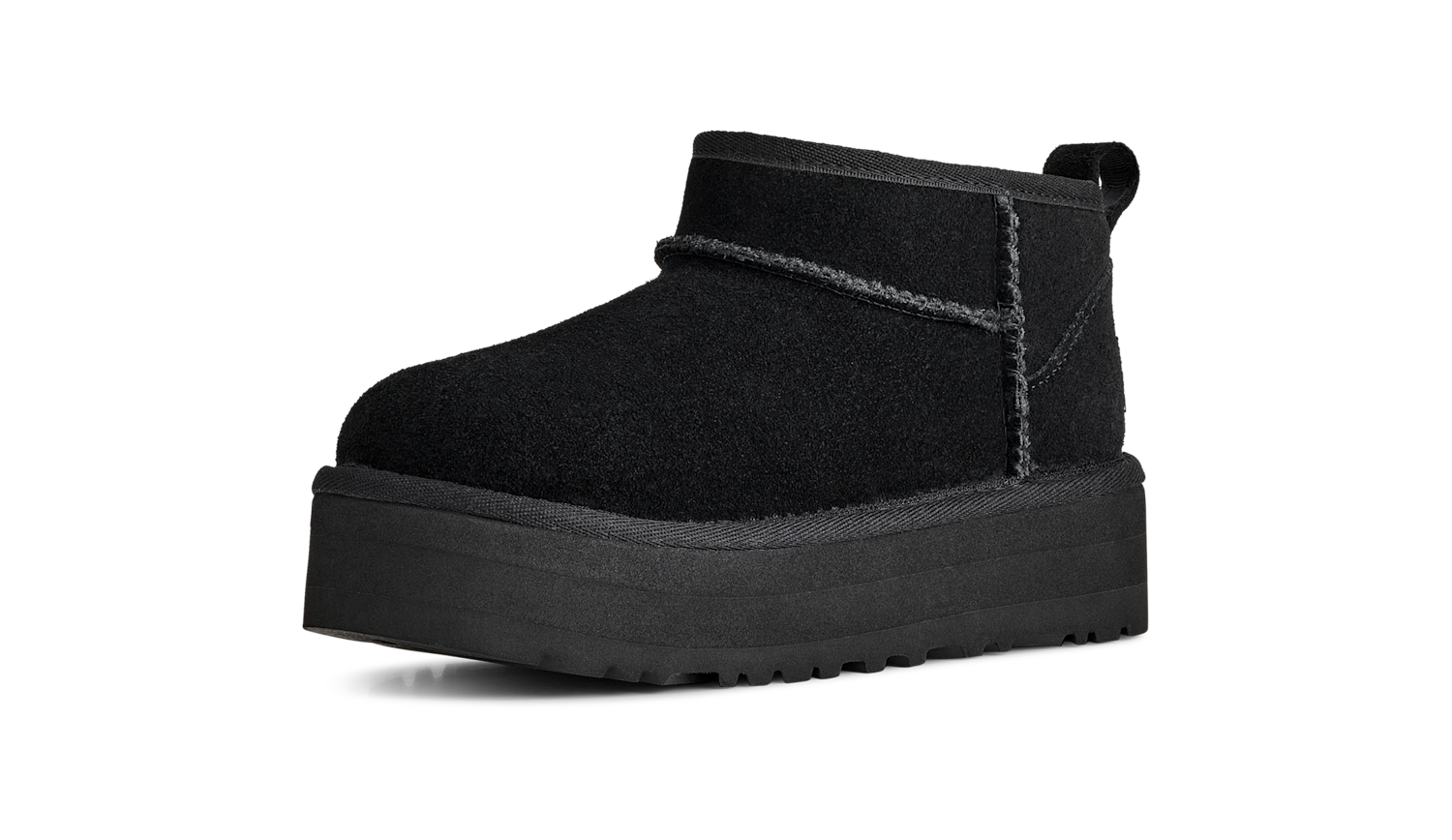 UGG Classic Ultra Mini Platform Boot Black (Kids)