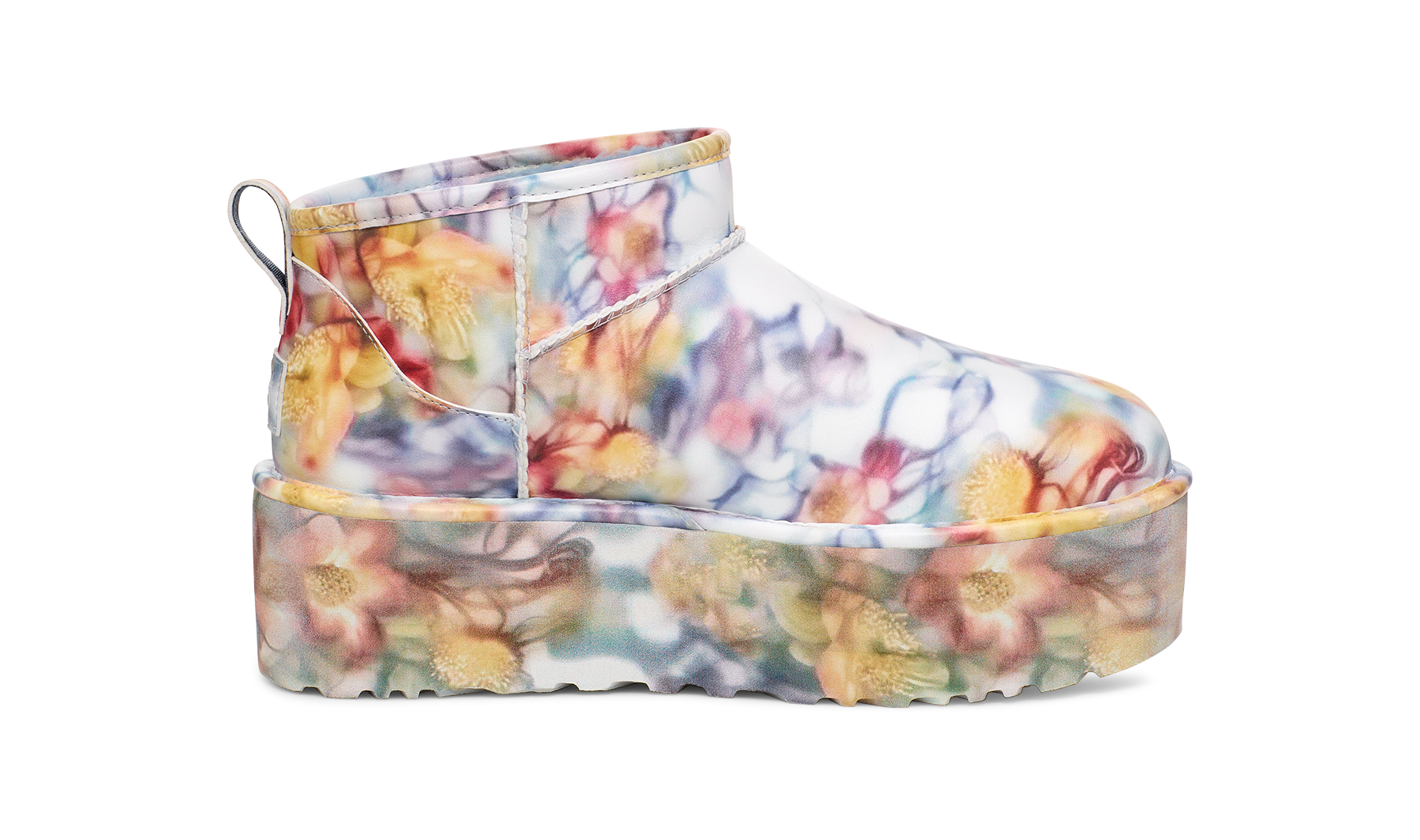 UGG Classic Ultra Mini Platform Boot Collina Strada Light Blue Floral, Light Blue/Floral (1170171-LLF)