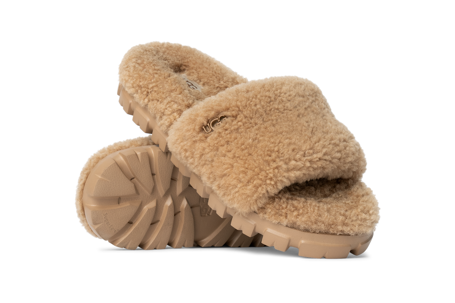 UGG Cozetta Curly Slide Chestnut, Chestnut (1130838-CHE)