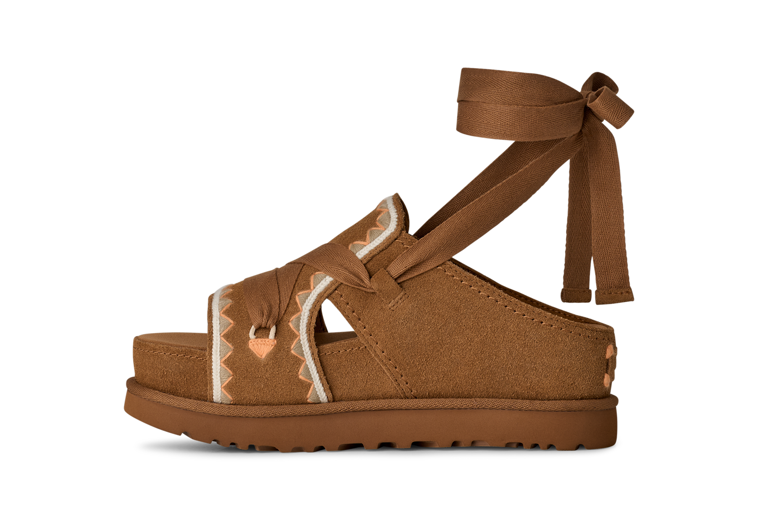UGG Goldenstar Hi Artistitch Slide Chestnut Multi