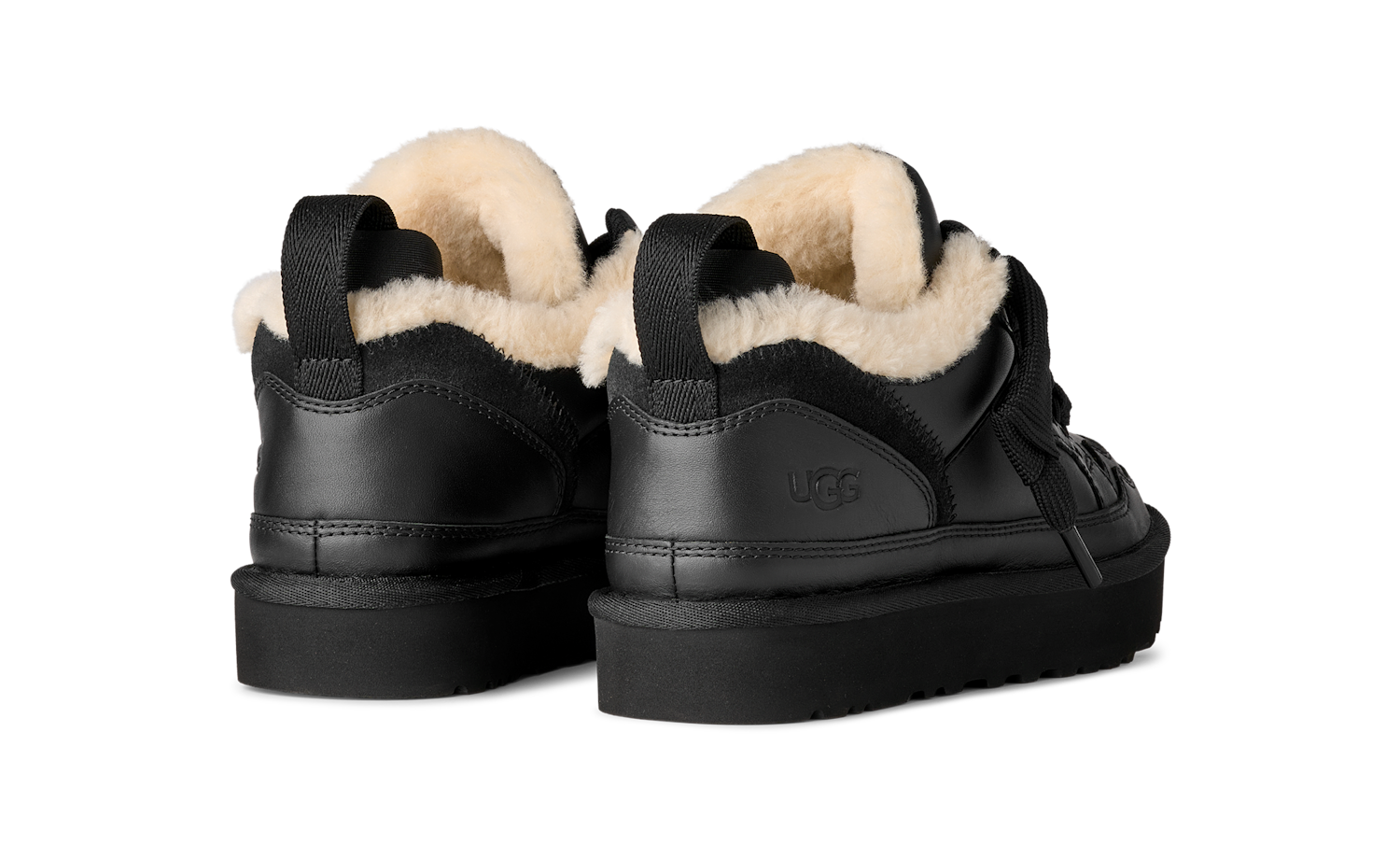 UGG Lowmel Leather Black, Black (1171537-BLK)