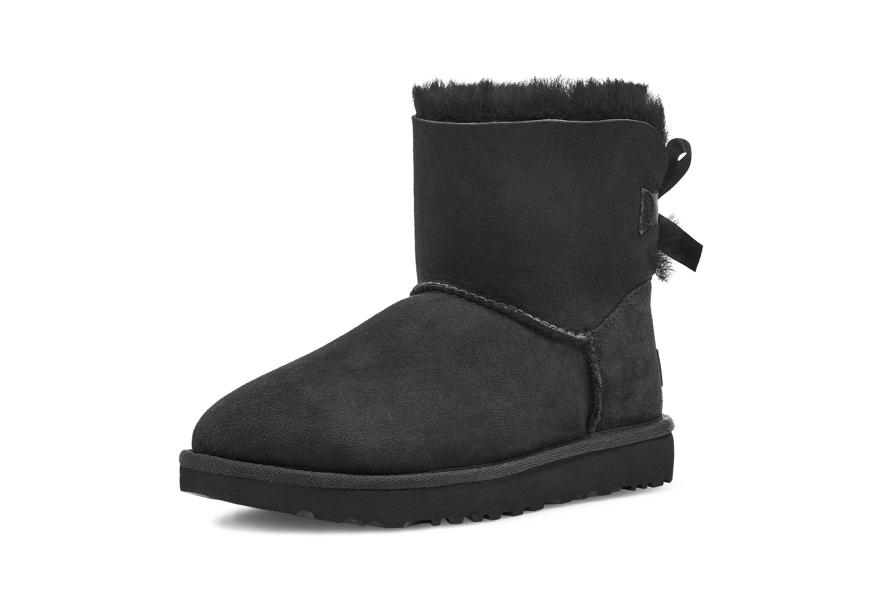 UGG Mini Bailey Bow II Black, Black (1016501-BLK)