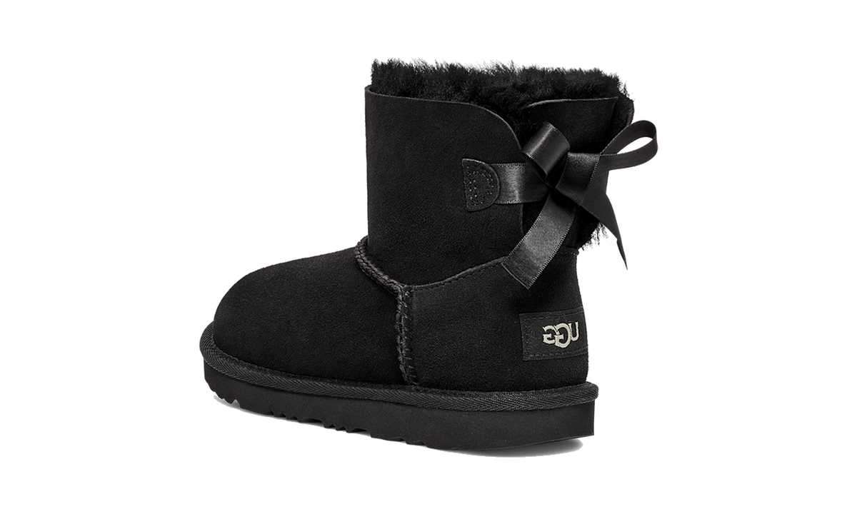 UGG Mini Bailey Bow II Boot Black (Kids)
