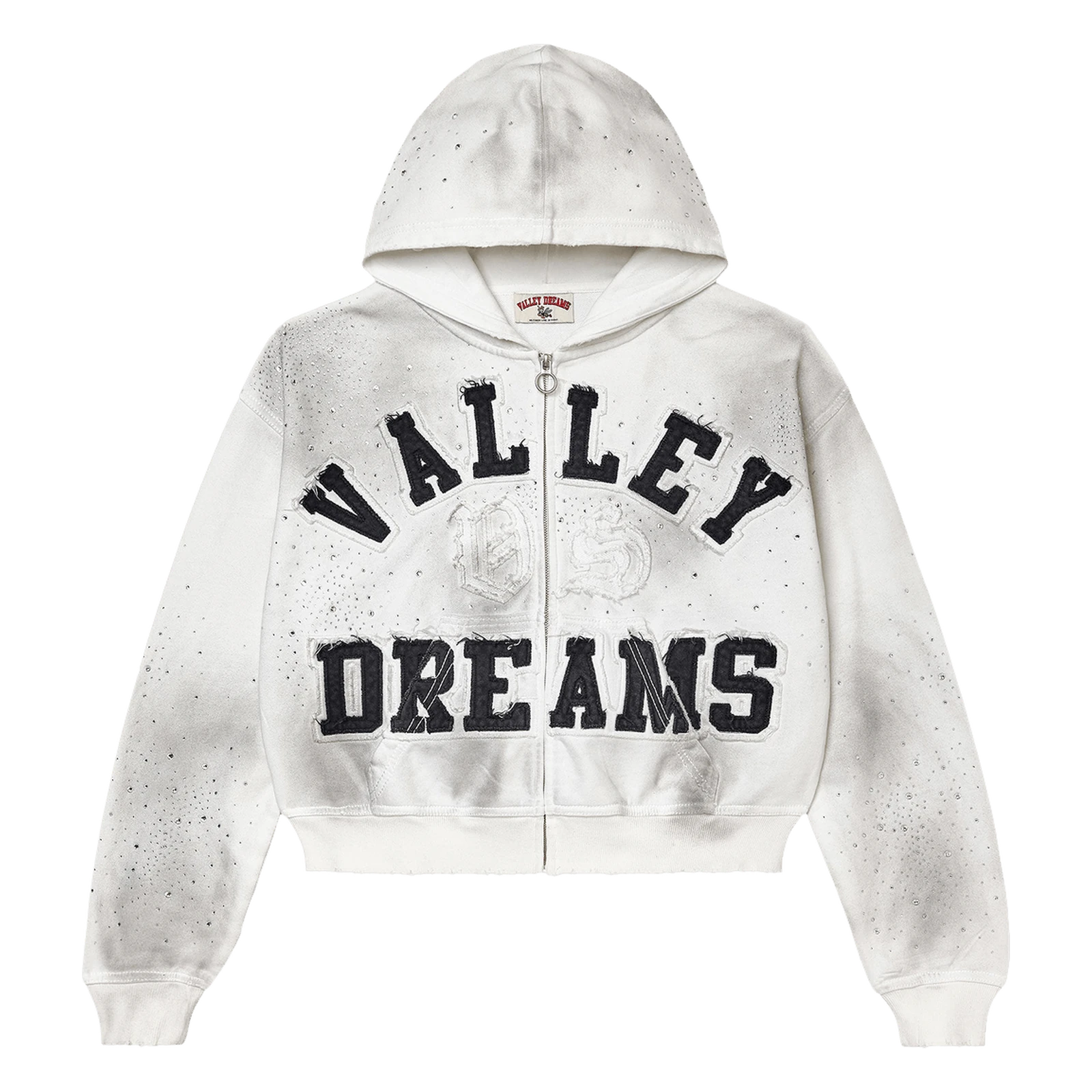 Vale Forever Classico Zip Up Hoodie White