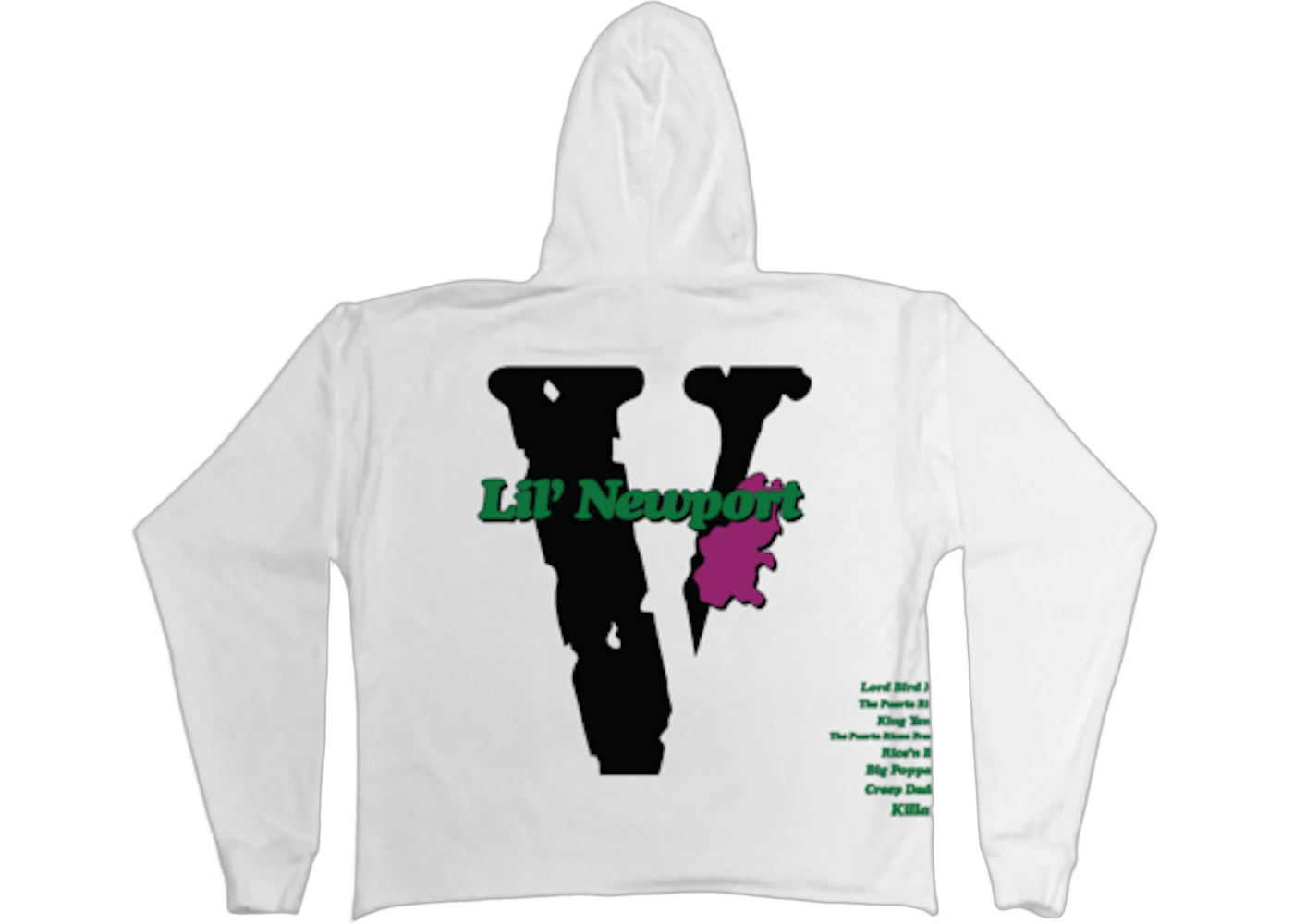 Vlone Yams Day Lil Newport Hoodie White