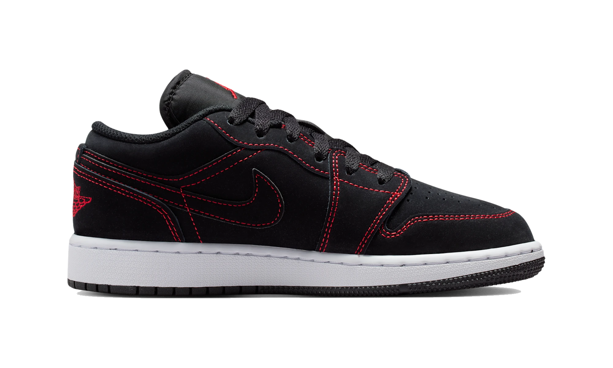Air Jordan 1 Low Black/White/University Red