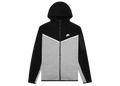 Nike Sportswear Tech Fleece Full-Zip Hoodie Black/Dark Grey Heather/White