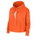 Team 13 Courtside Women's Nike WNBA Cropped Pullover Hoodie Brilliant Orange/Brilliant Orange/White