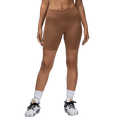Air Jordan Sport Women's High-Waisted 7" Bike Shorts Archaeo Brown/White