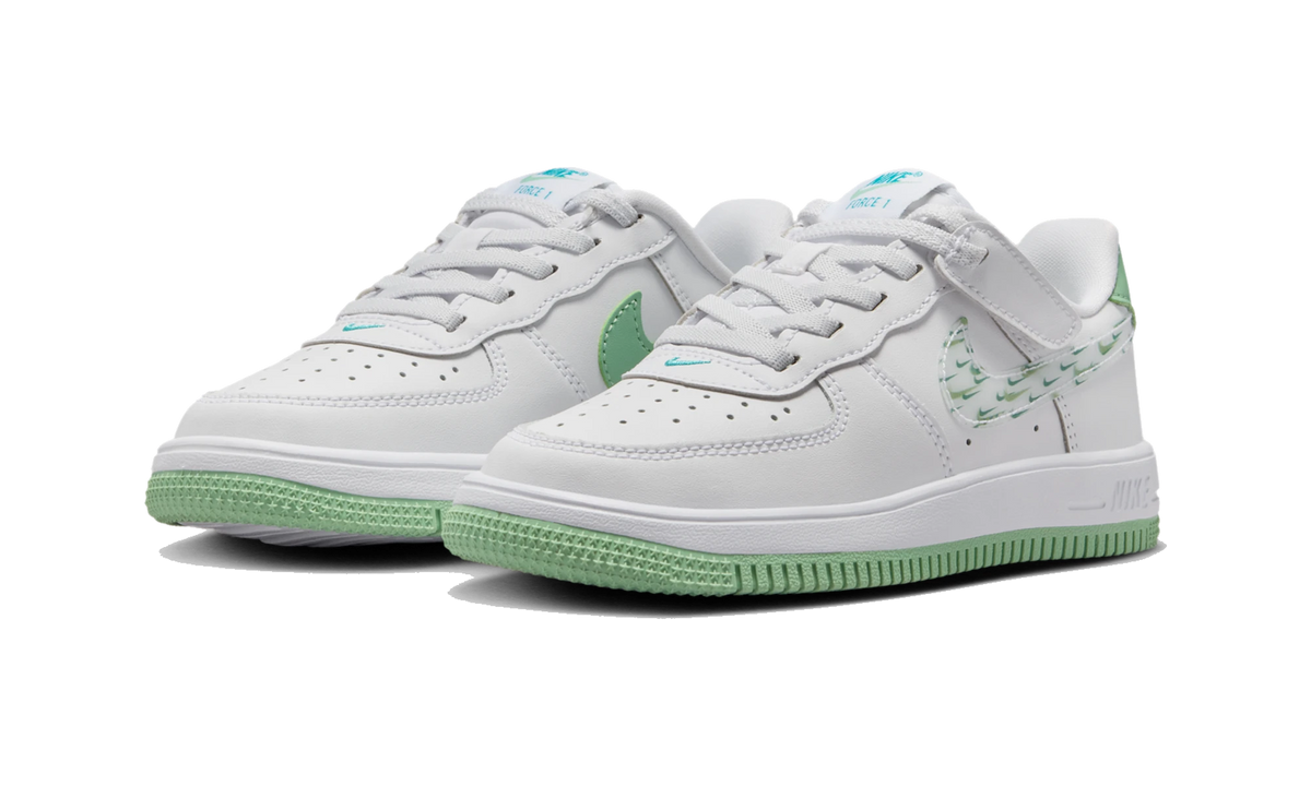 Nike Force 1 Low EasyOn White/White/Enamel Green/White