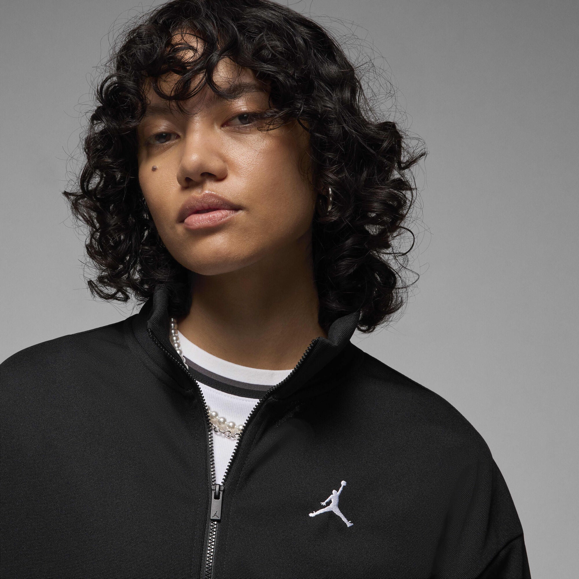 Air Jordan Knit Jacket Black/White/White