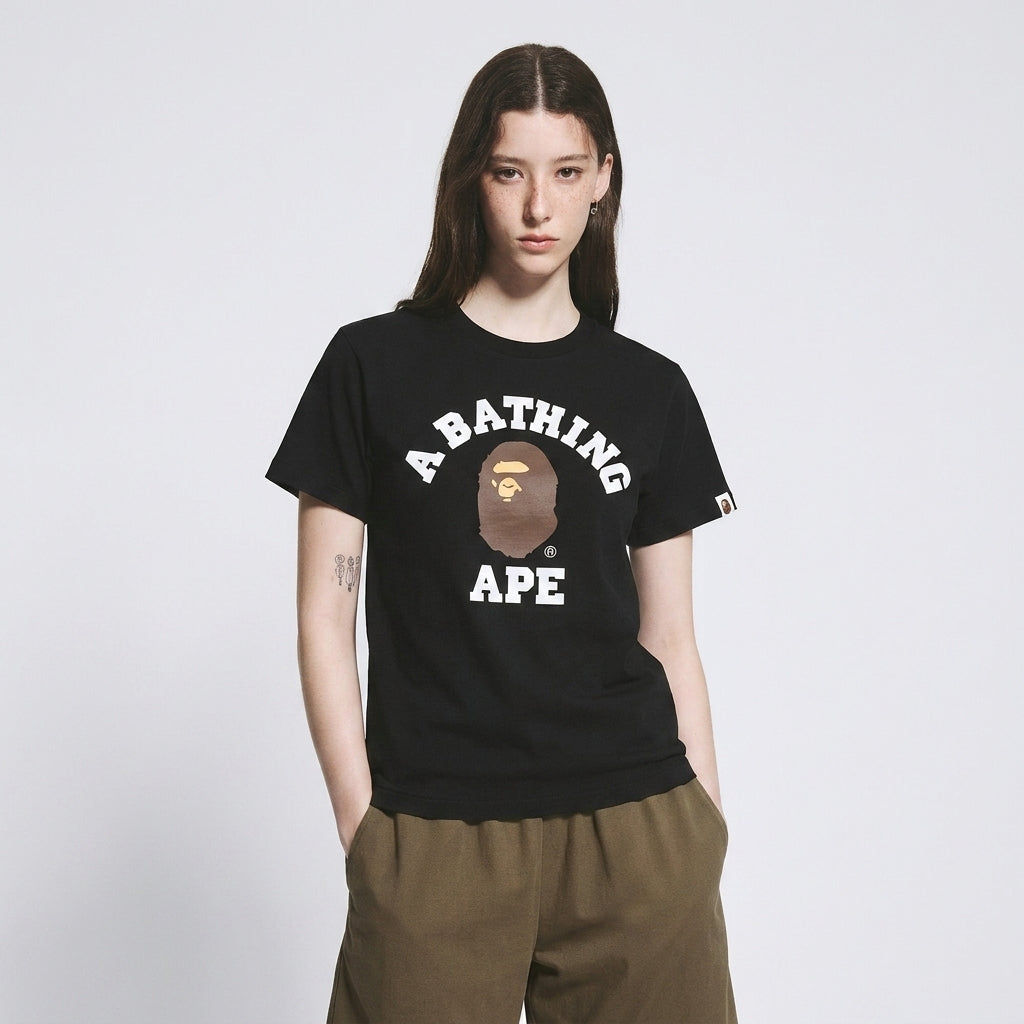 BAPE College T-Shirt Black