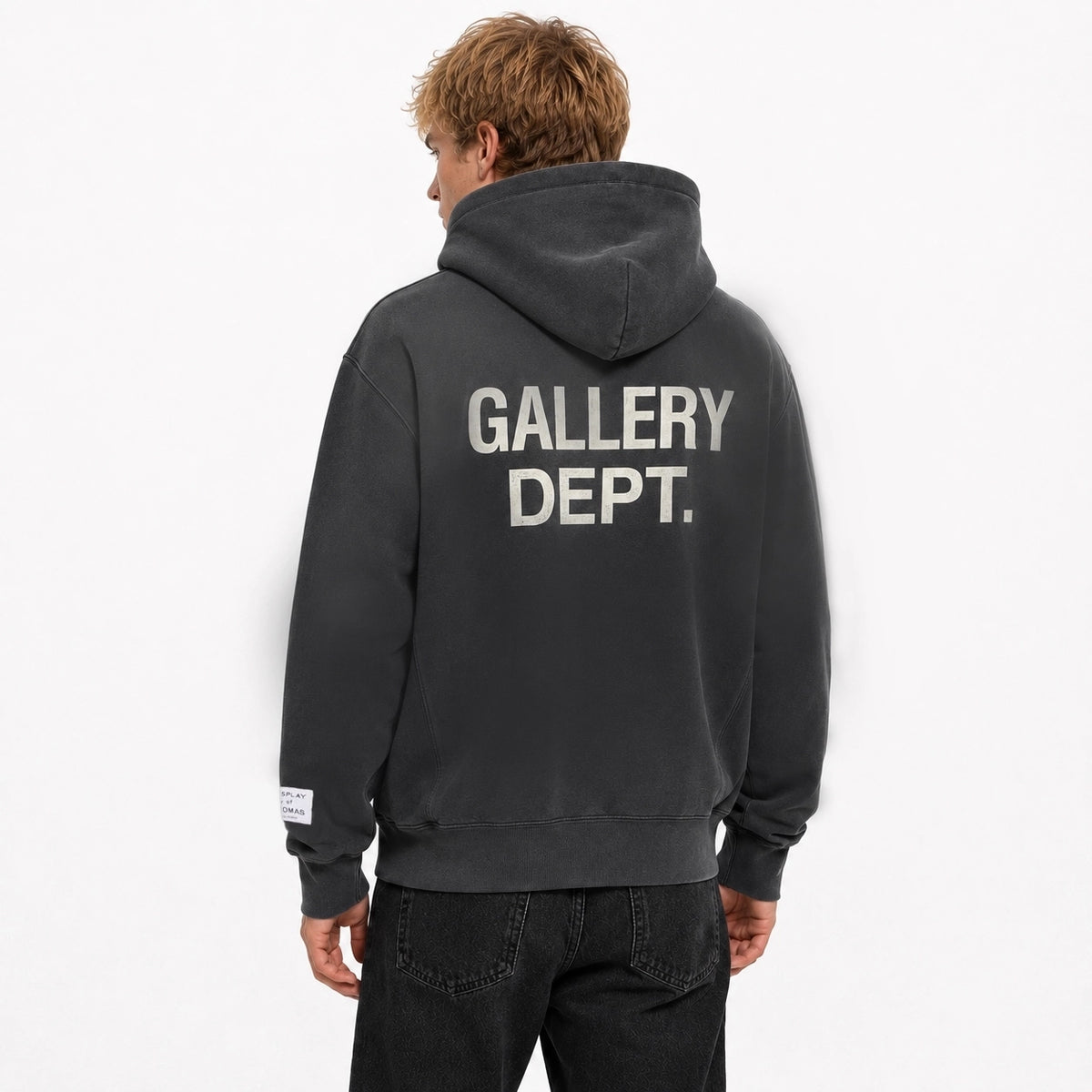 Gallery Dept. Paint Logo Hoodie Vintage Black