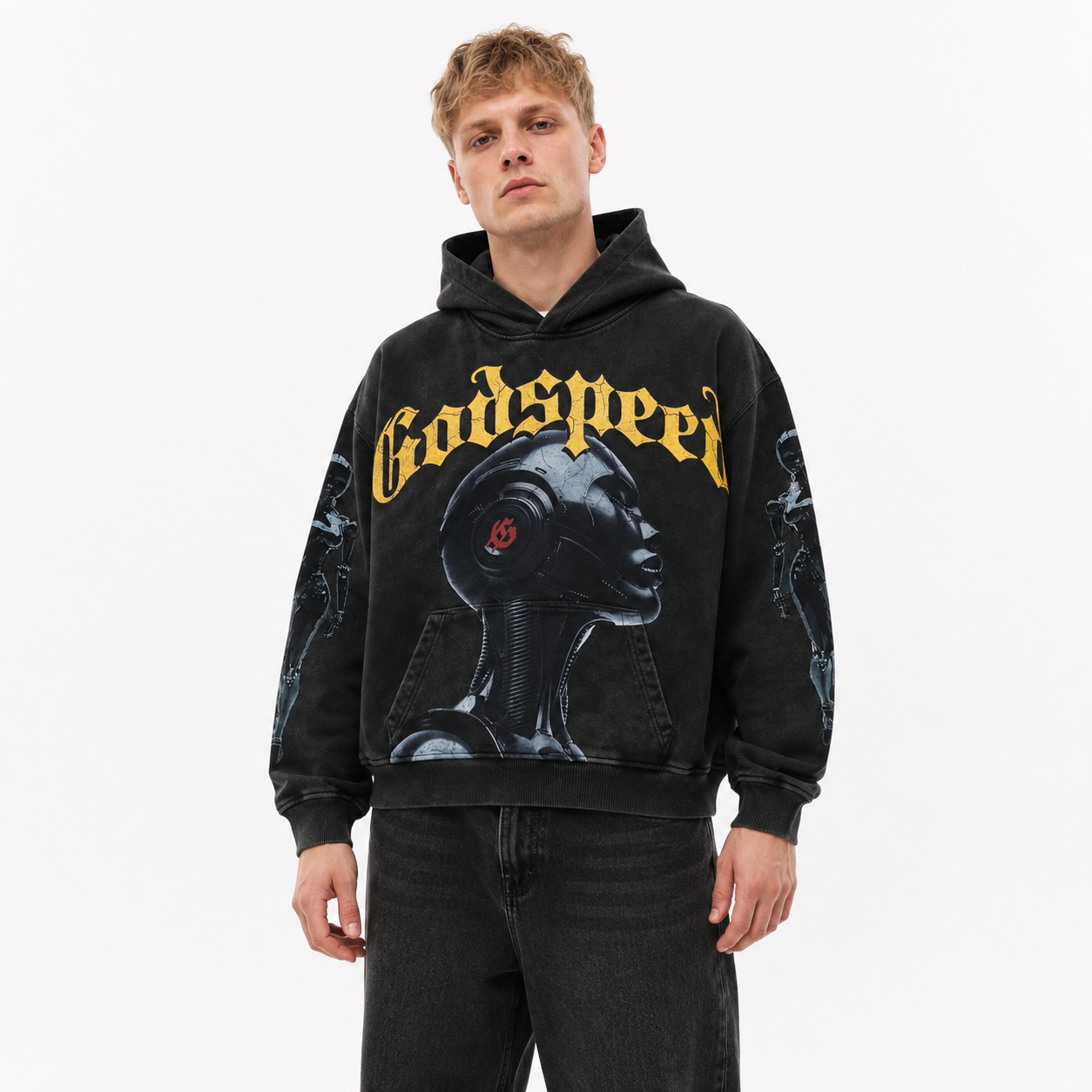 Godspeed Alexa Hoodie Washed Black