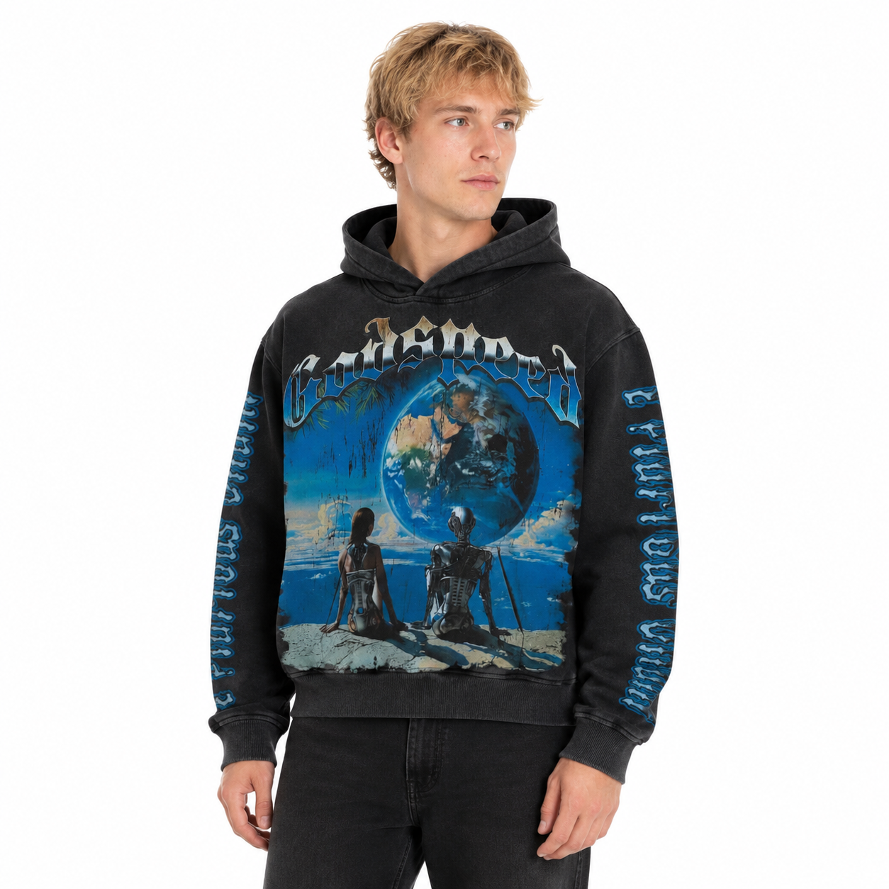 Godspeed Artificial Love Hoodie Black Wash