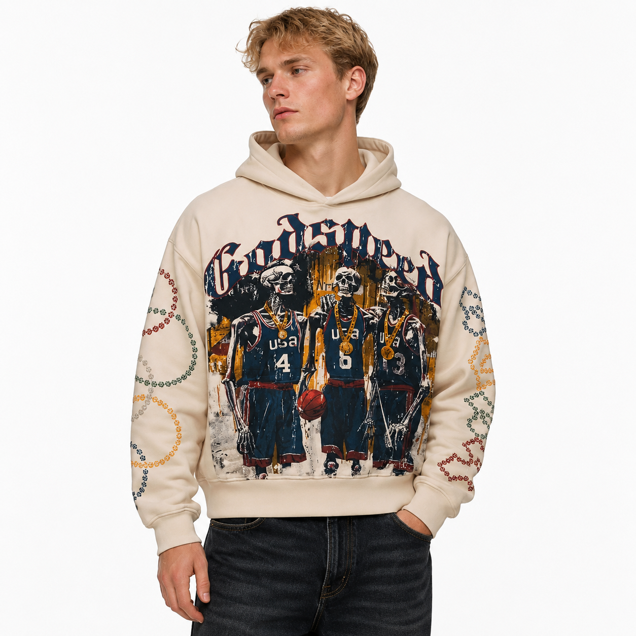Godspeed Dream Team 24 Hoodie Bone