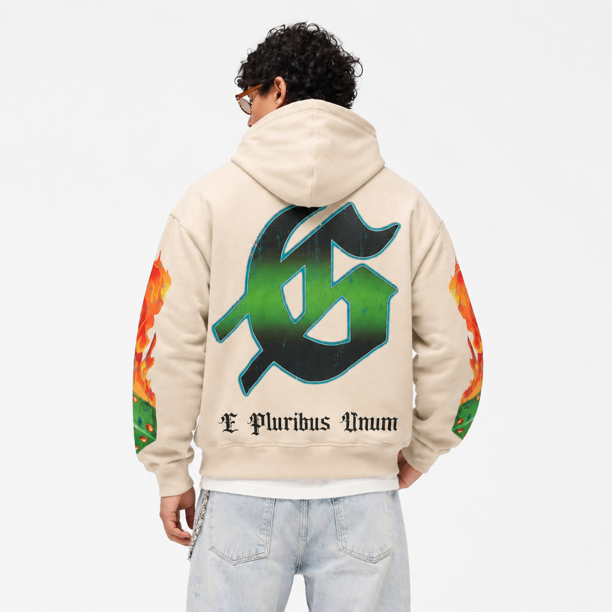 Godspeed Lifes A Gamble Hoodie Bone