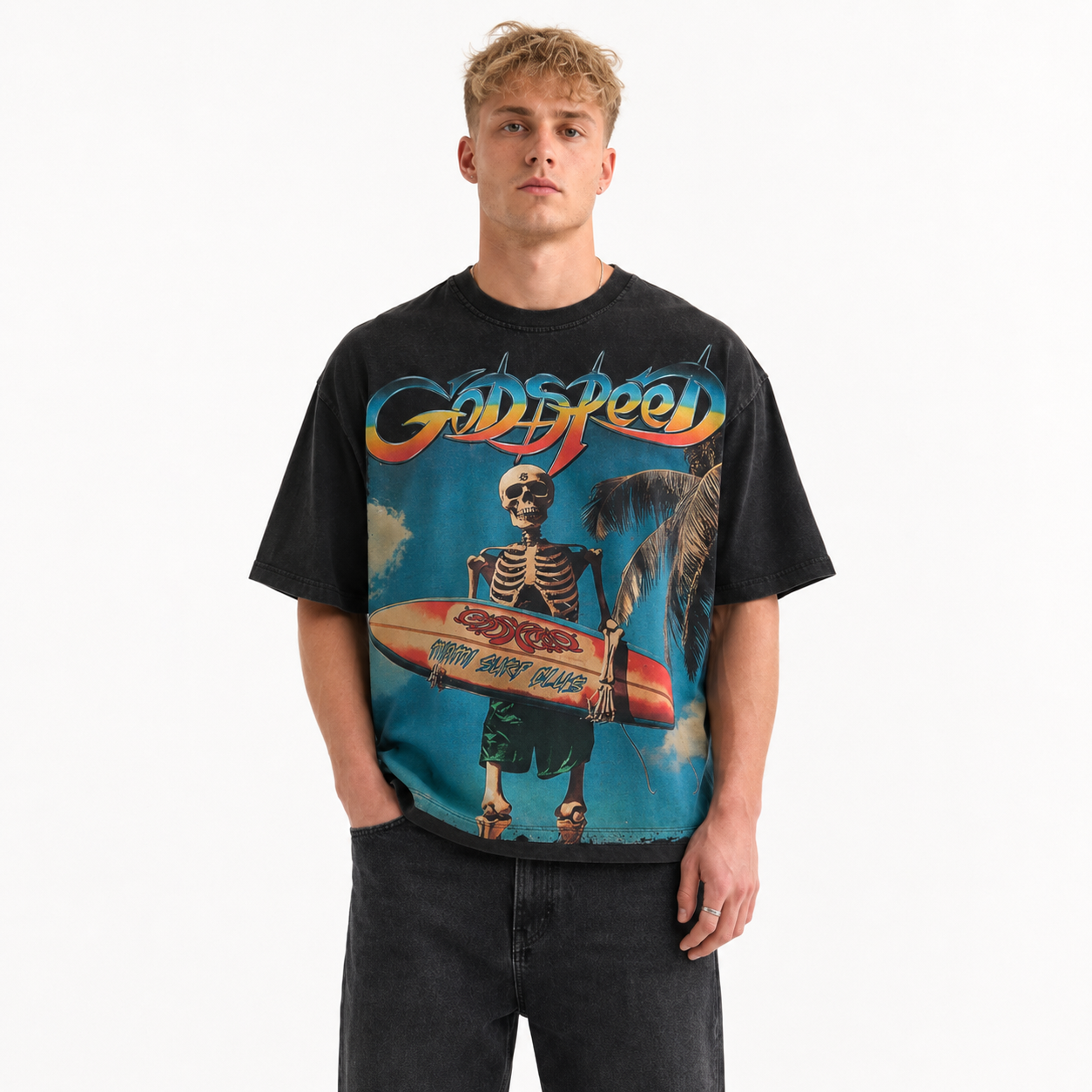 Godspeed Miami Surf Club T-shirt Black
