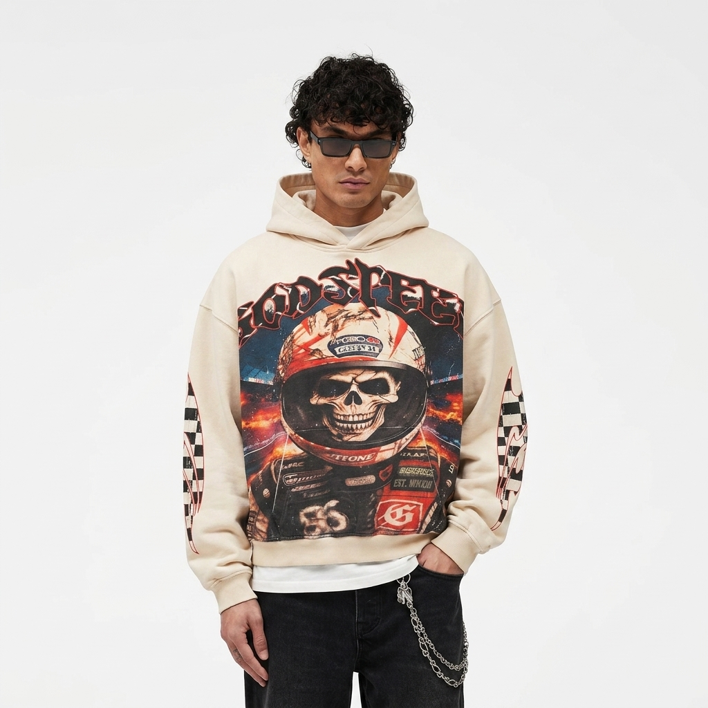 Godspeed Racer Goldie Hoodie Bone