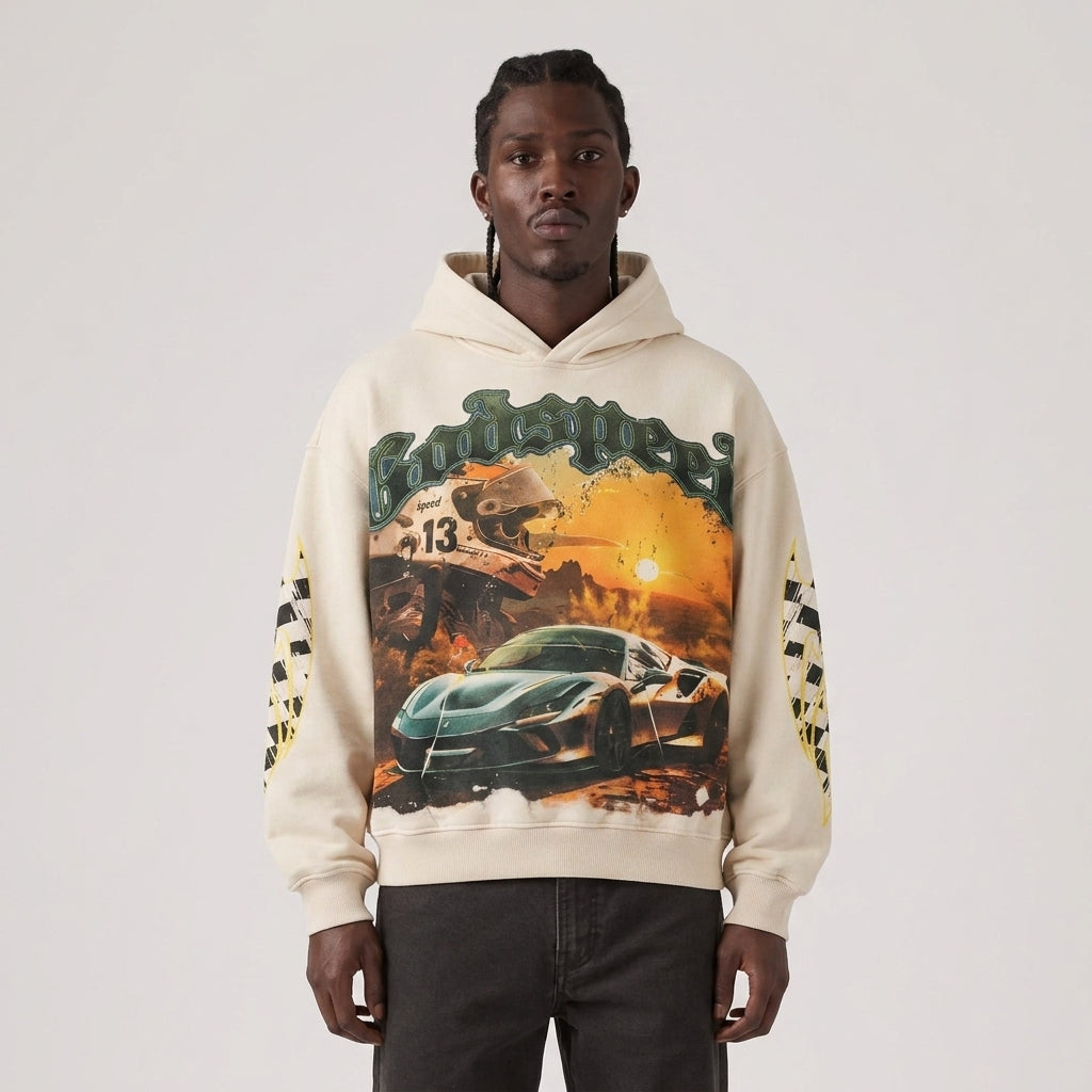 Godspeed Sunset Drift Hoodie Bone