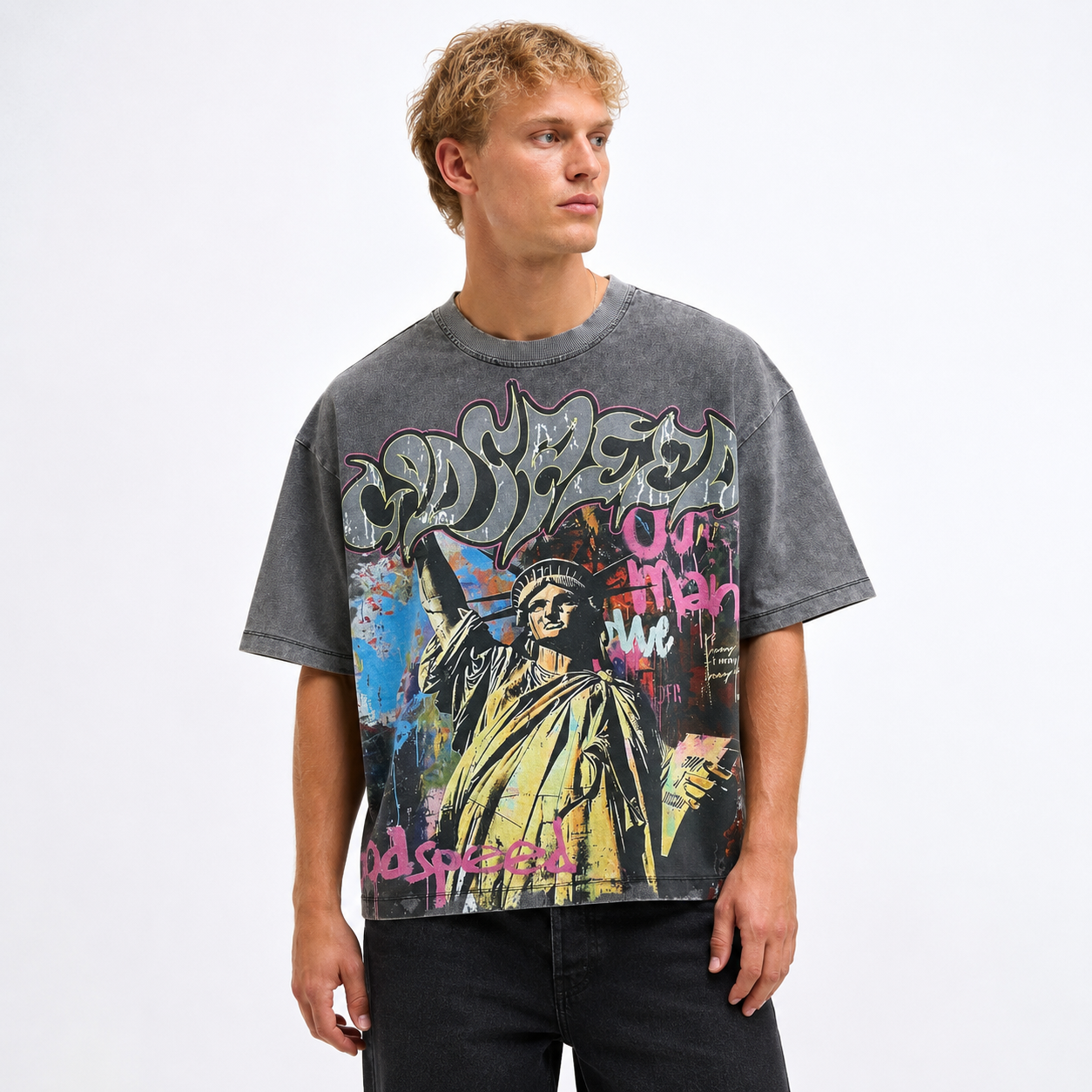 Godspeed Vandal T-shirt Grey Wash