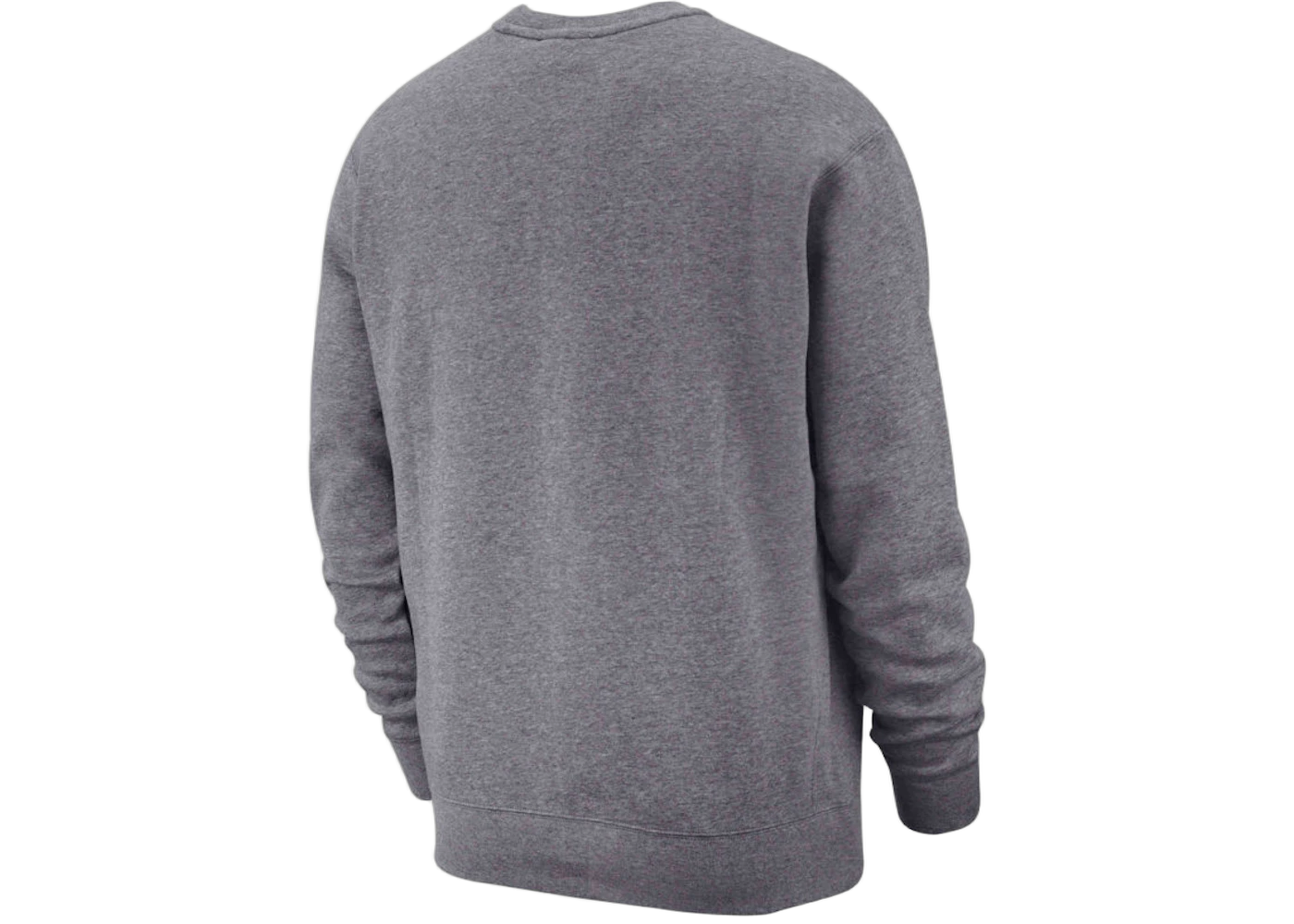 Nike Sportswear Club Fleece Crewneck Charcoal Heather/White