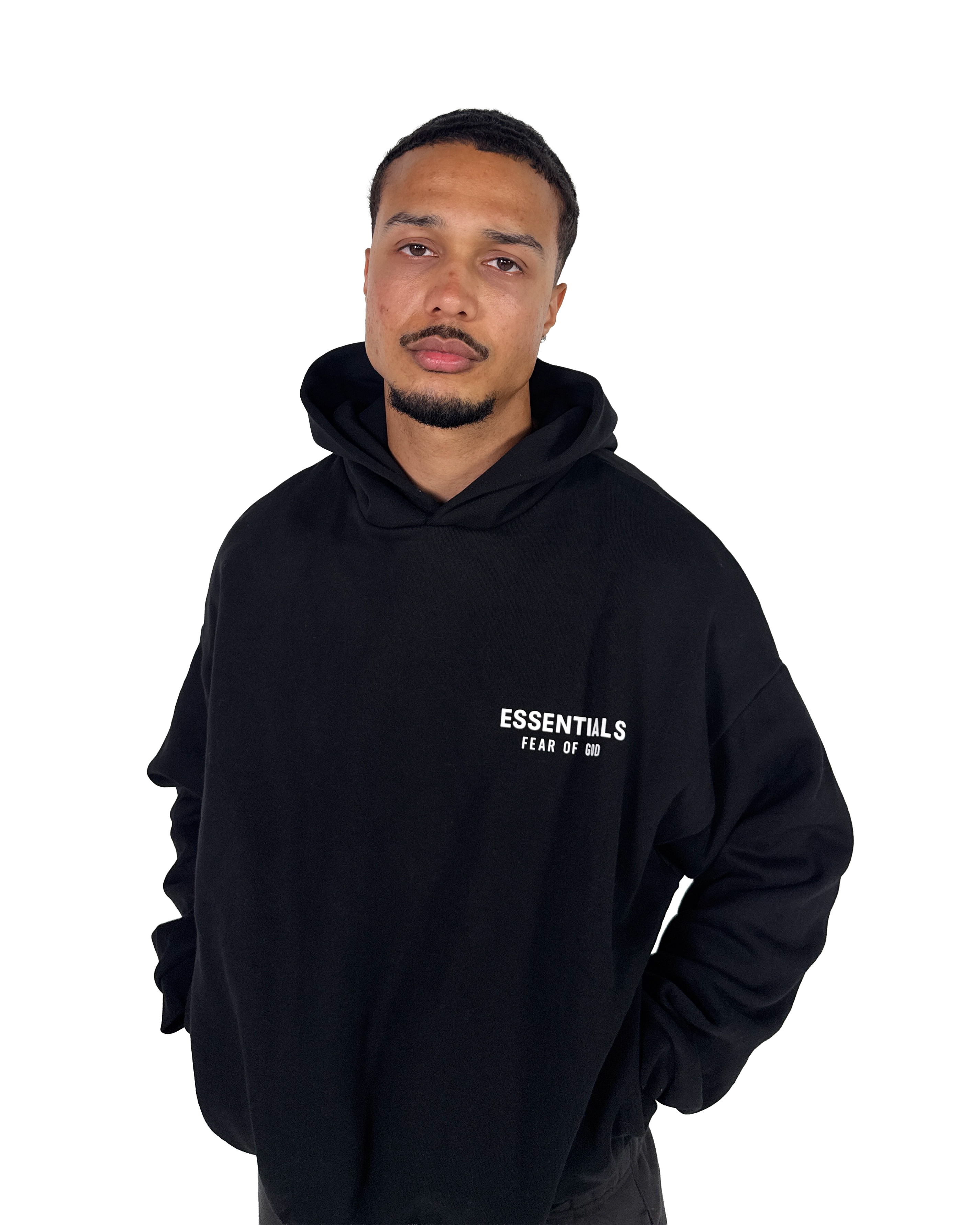 Fear of God Essentials Kids Fleece Hoodie (FW24) Black, Black (785HO242040K)
