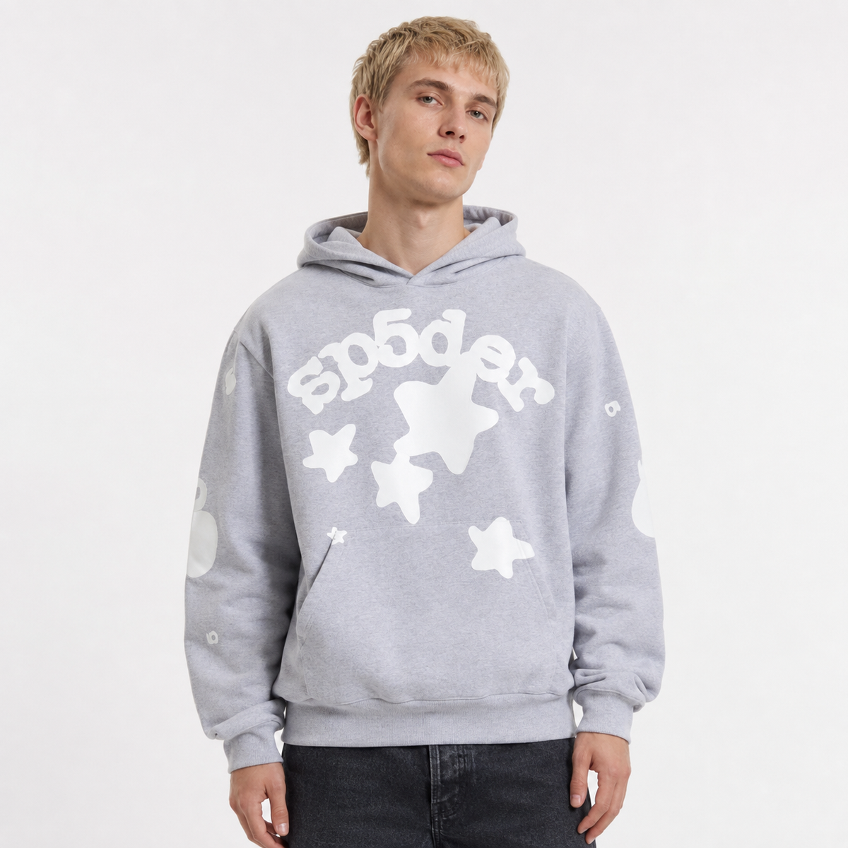Sp5der Beluga Hoodie Heather Grey