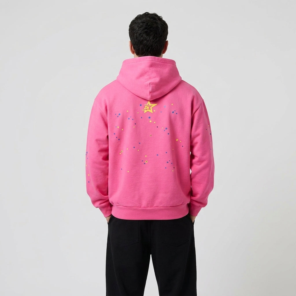 Sp5der P*NK V2 Hoodie Pink