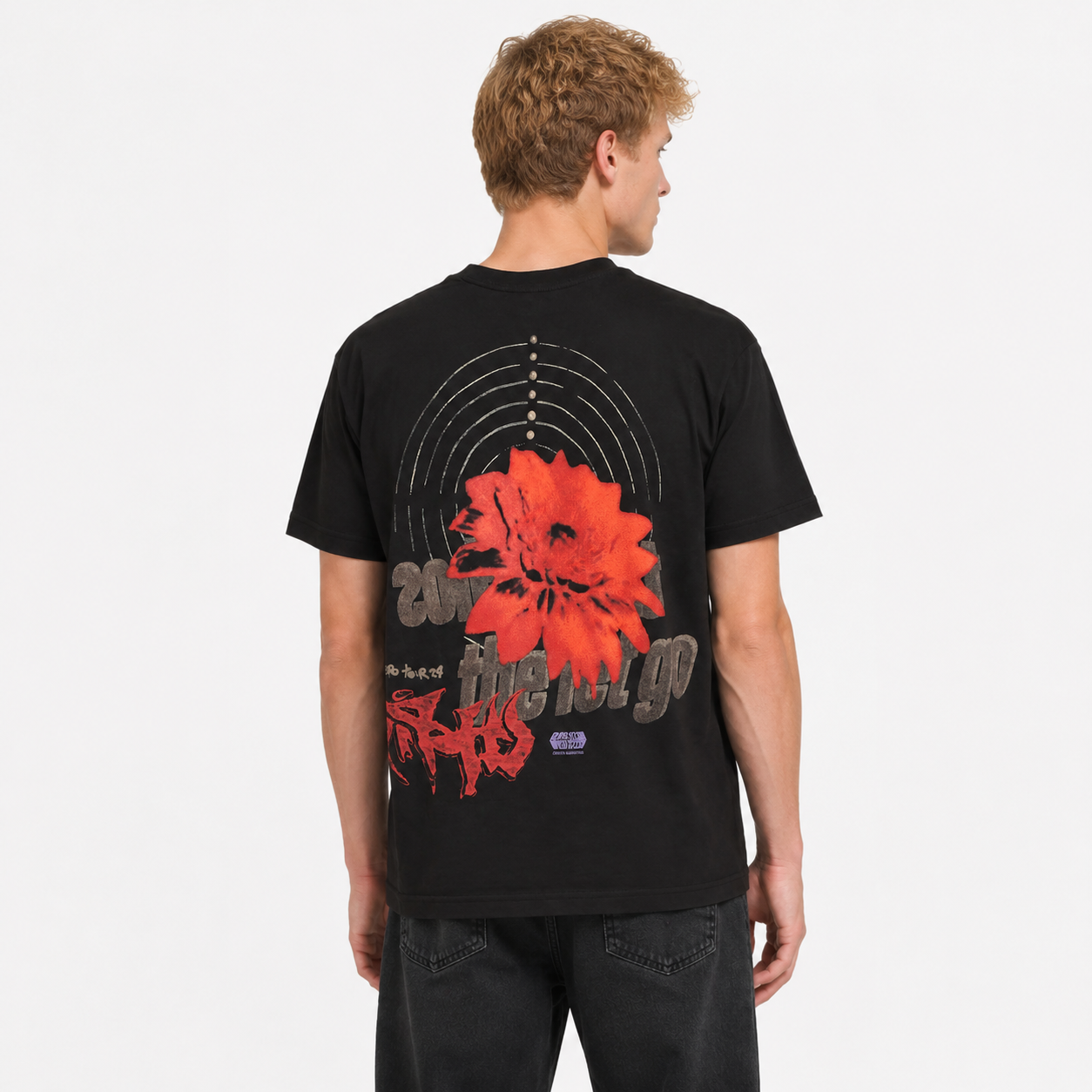 Travis Scott Utopia Echoes Circus Maximus T-Shirt Black