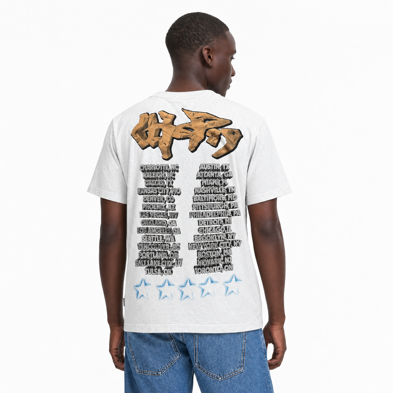 Travis Scott Utopia Tour Skitzo Circus Maximus T-Shirt White