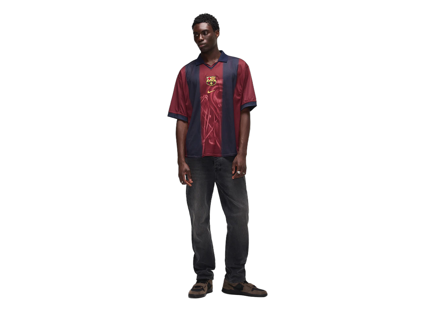 Travis Scott x Nike x FC Barcelona Retro 2000/01 Home Skeleton Jersey Multicolor