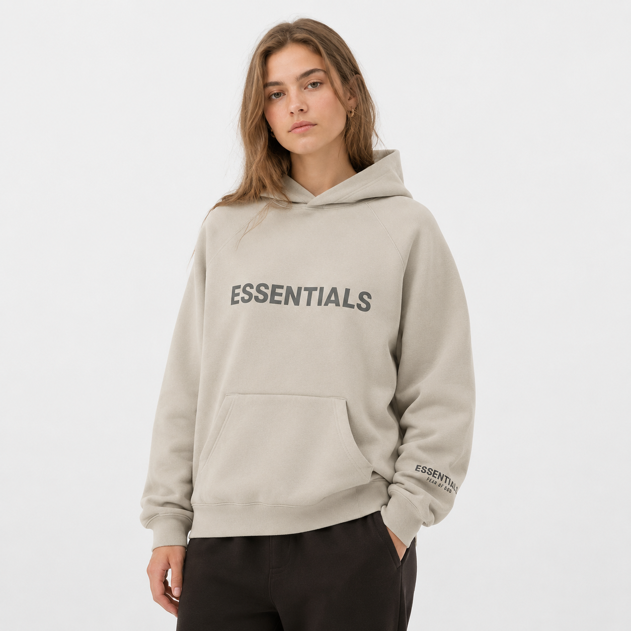 Fear of God Essentials Hoodie Moss