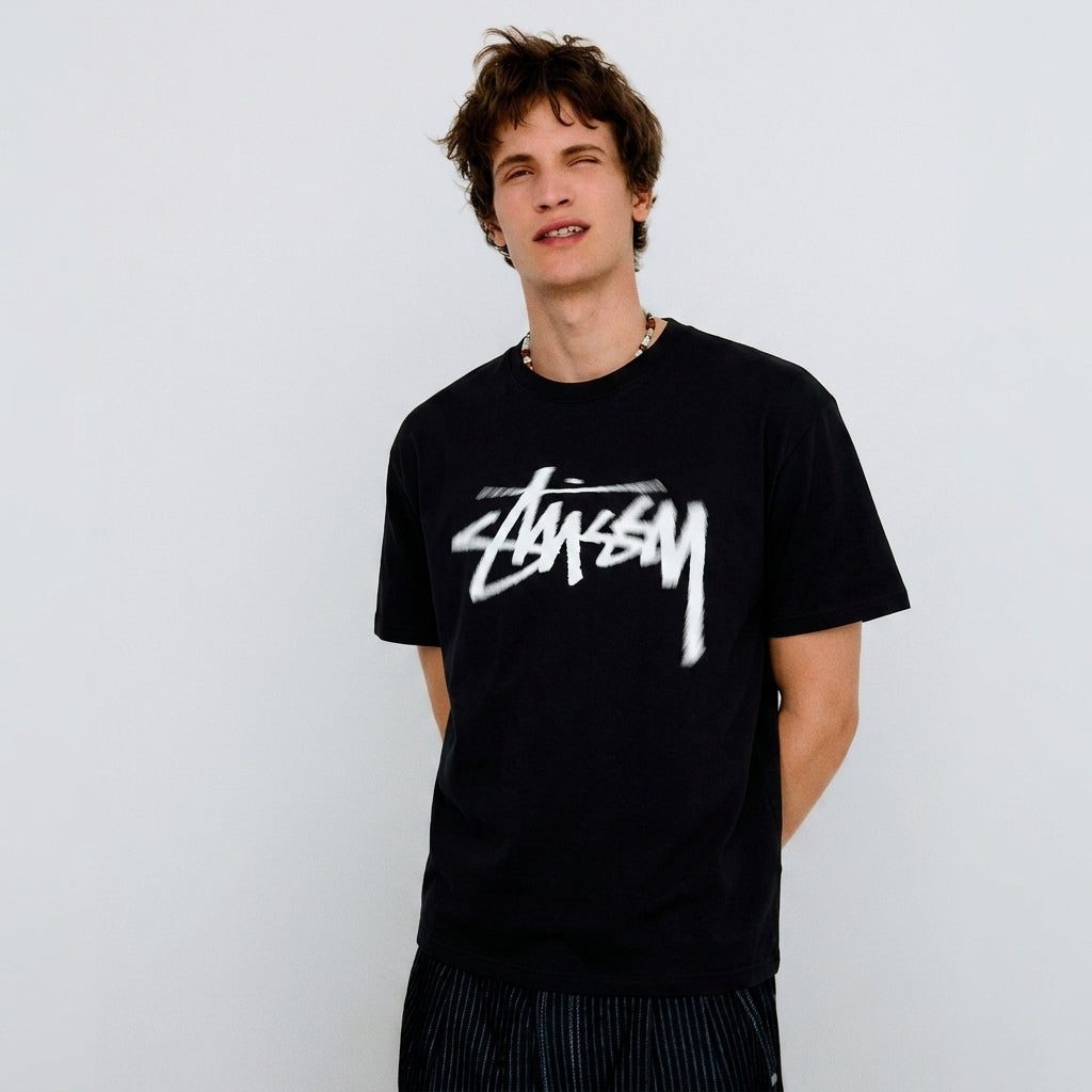 Stussy Dizzy Stock T-Shirt Black